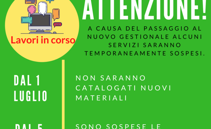 ATTENZIONE! Lavori in corso - modifiche dei servizi