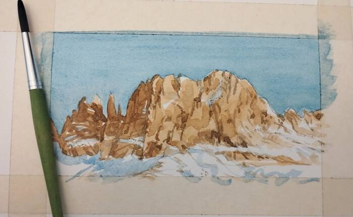 Dipingere le montagne