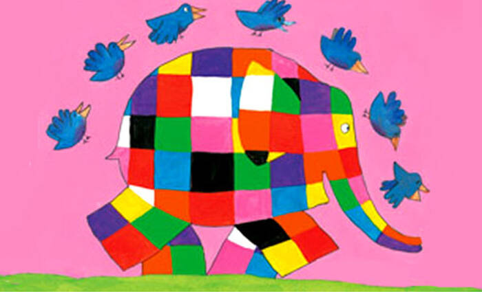 Elefante piccolo e gigante