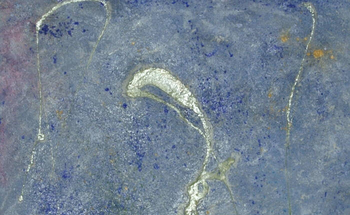 dettaglio di un'opera dell'artista