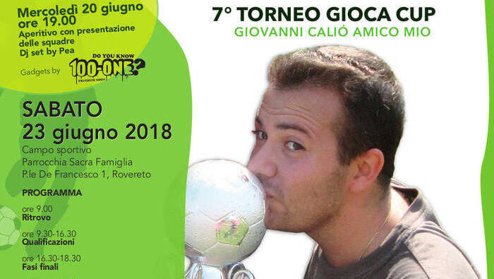 Particolare della locandina 2018 del torneo Gioca Cup