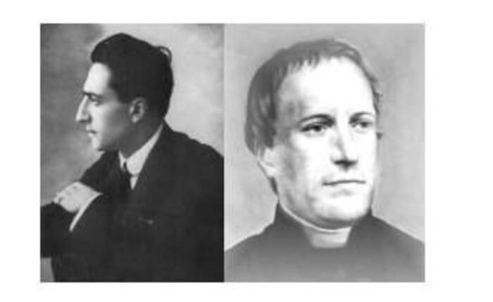 ritratti di Rosmini e Rebora