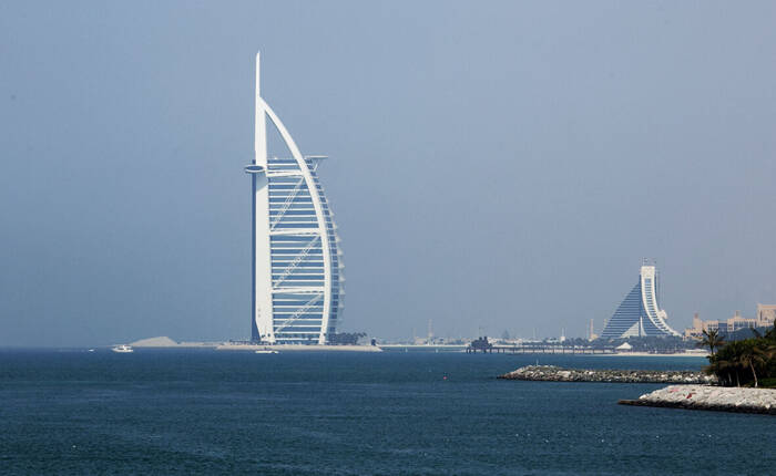 fotografia di Giorgio Ceriani con panorama di Dubai