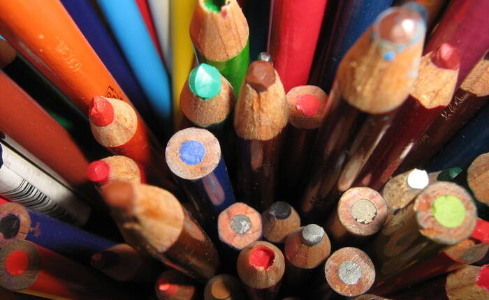 matite colorate senza punta