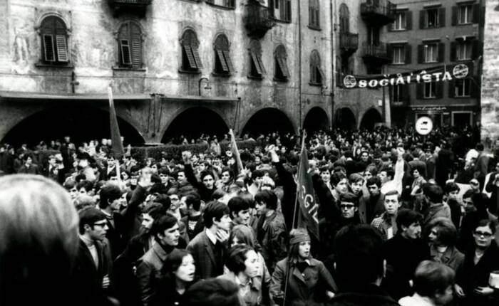 Manifestazione a Trento nel '68