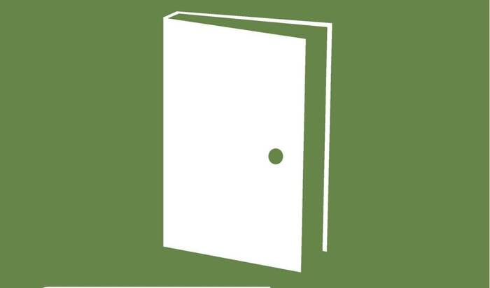 libro stilizato sfondo verde