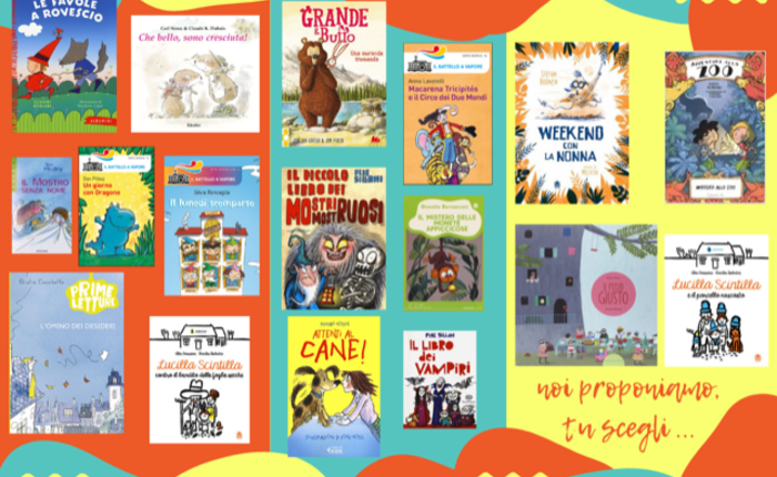 collage copertine libri per bambini 7 anni 