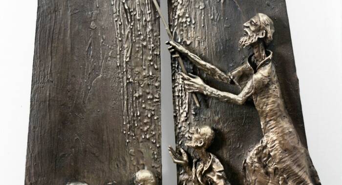 "L'acqua viva", opera di M. Morelli, 1986