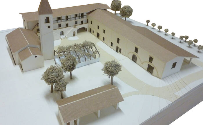 Plastico del progetto di restauro e valorizzazione del maso S. Ilario