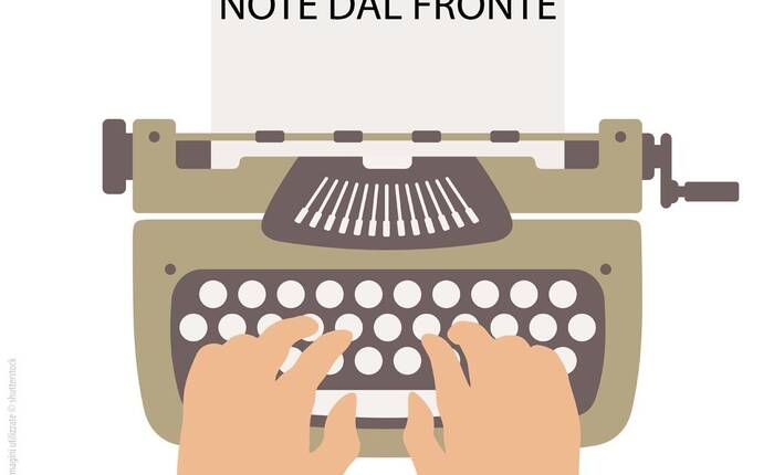 disegno con macchina da scrivere stilizzata