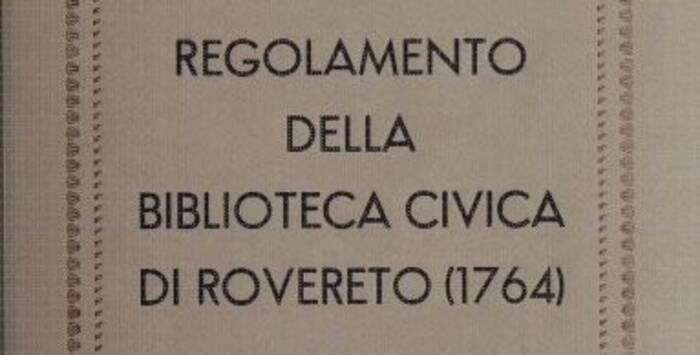 Copertina statuto della biblioteca