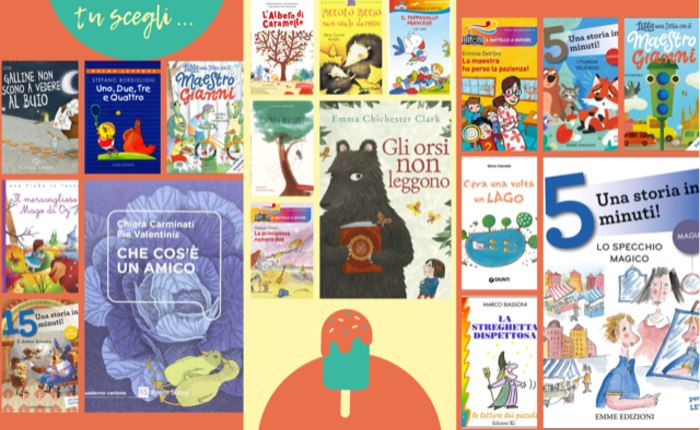 collage copertine libri età 6 anni