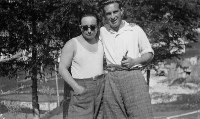 Remo Costa e Fortunato Depero nel 1927 (fotografia)