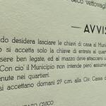 Manifesto di evacuazione - particolare 1