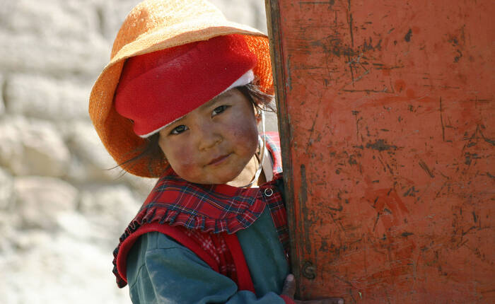 Immagine di bambino boliviano