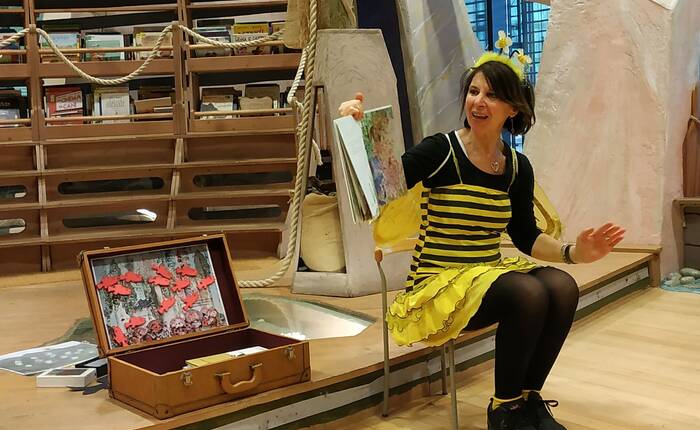 Ape Tuli durante l'atività didattica