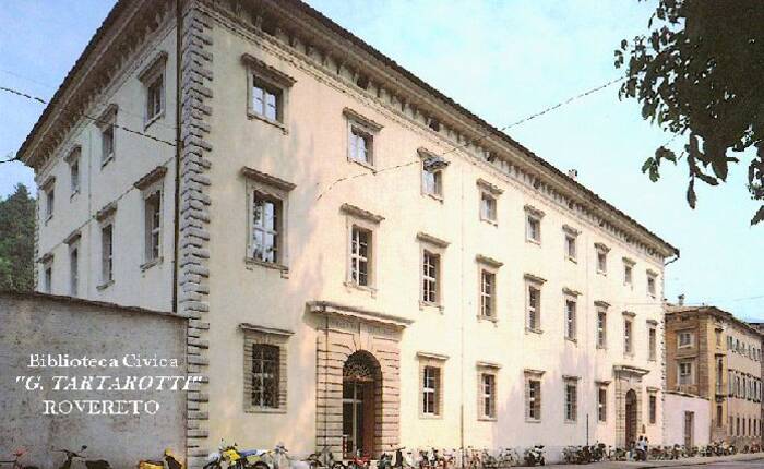 Palazzo Annona - facciata ovest, da C.so Bettini (Biblioteca civica Rovereto)