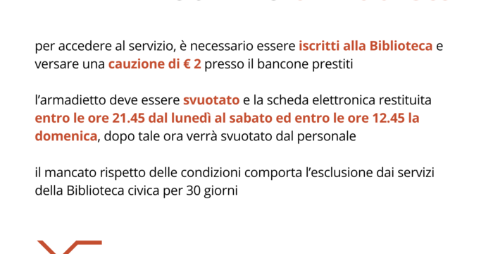 Utilizzo armadietti Utilizzo armadietti