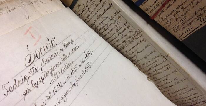 PArticolari di documenti dell'archivio della Famiglia Bossi Fedrigotti