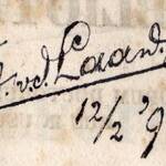 Nota di possesso di P. A. van der Laan 