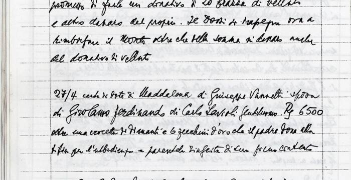 Riproduzione pagina quaderno Costisella