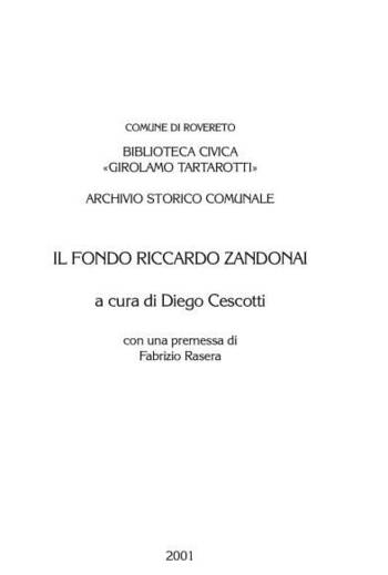 Frontespizio del libro