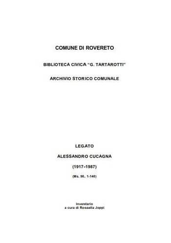 Frontespizio del libro