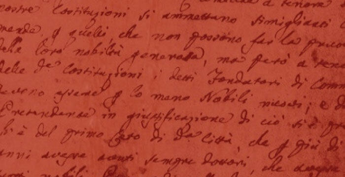 Particolare di lettera manoscritta