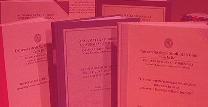 Copertine di tesi di laurea