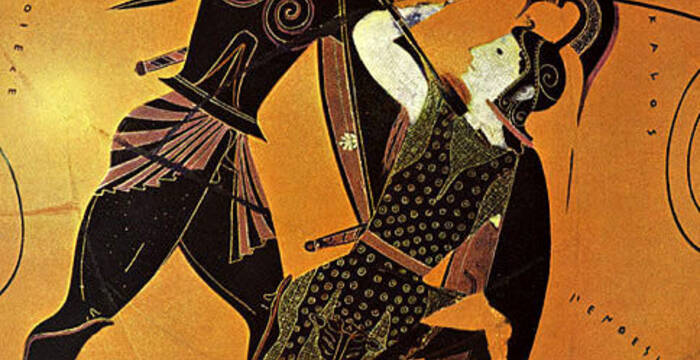 Morte di Patroclo - vaso greco