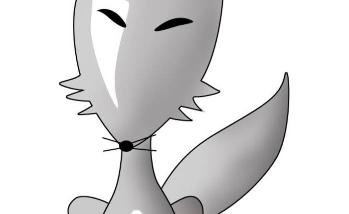 Lupetto grigio stilizzato