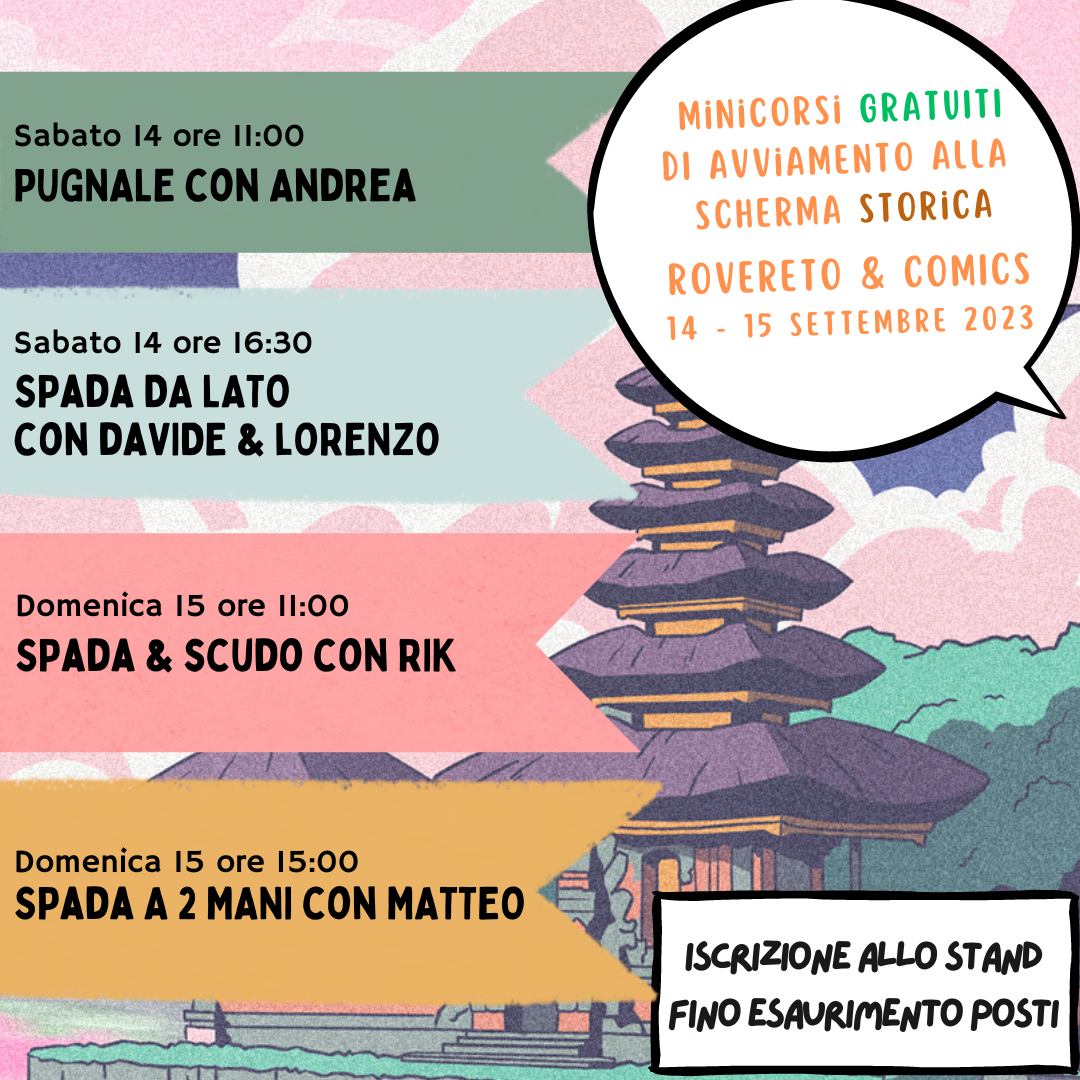 Programma lezioni di scherma storica