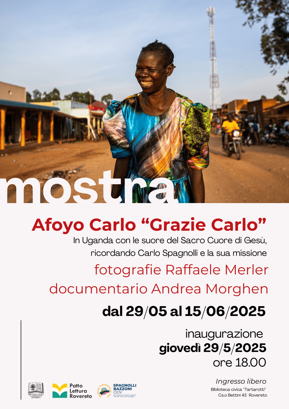 Locandina Afoyo Carlo "Grazie Carlo"