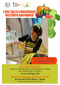 Locandina Ape Tuli - ORTO SAN MARCO