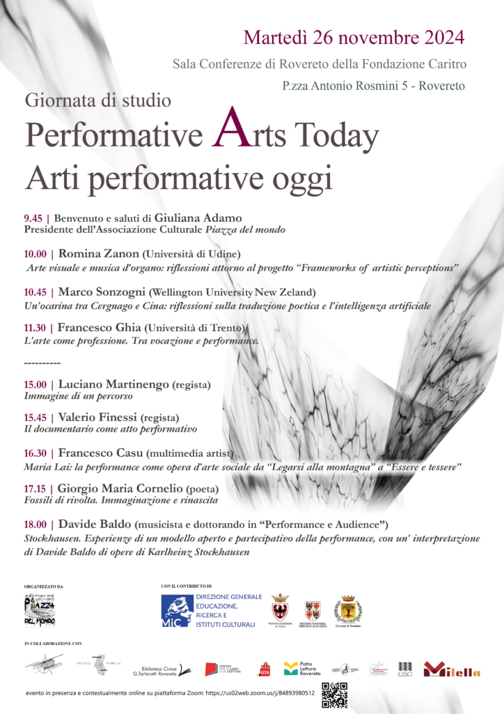 Locandina Arti performative