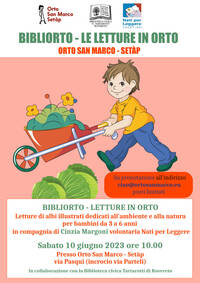 Locandina Bibliorto - Letture in orto