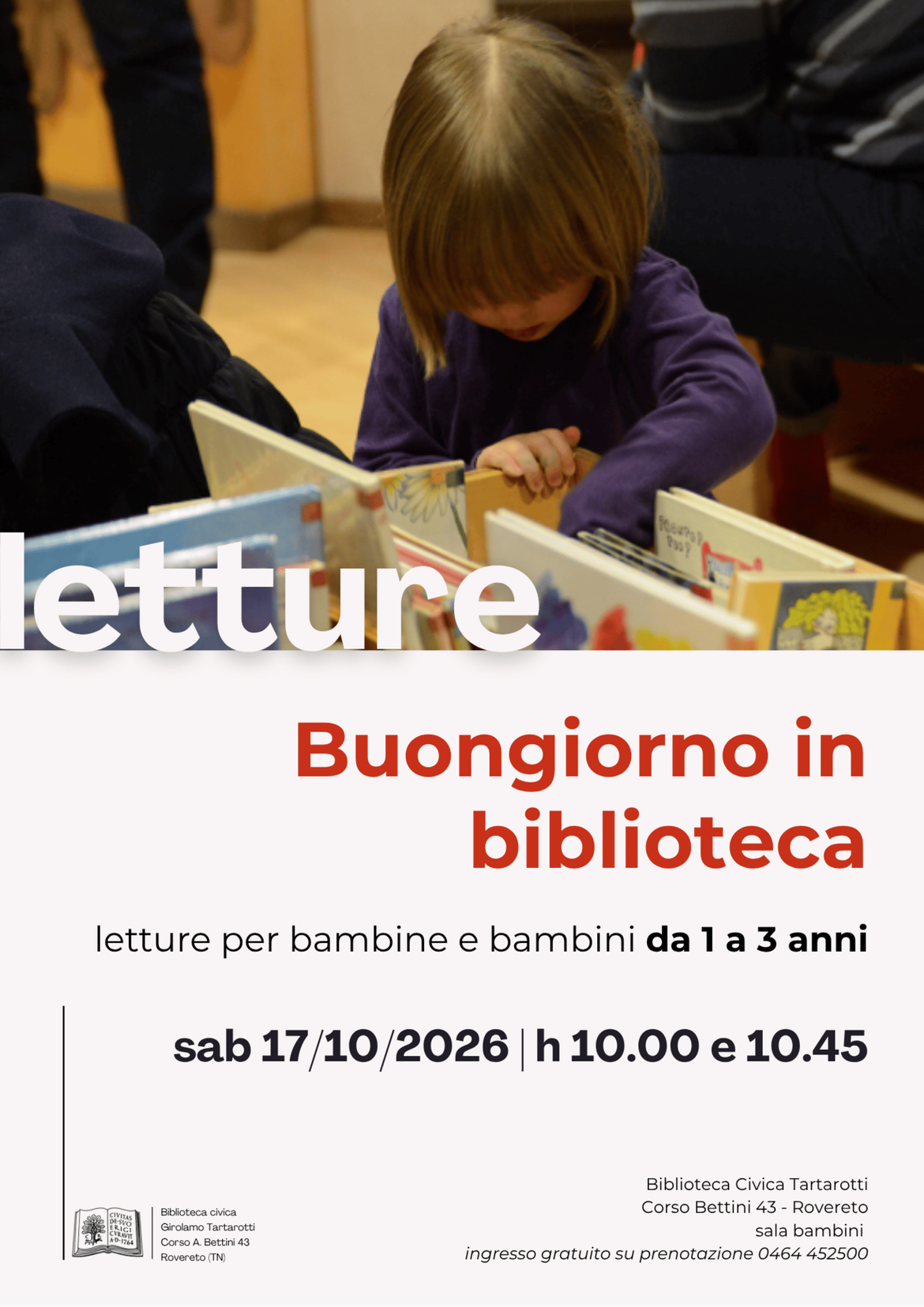 Locandina Buongiorno in biblioteca 10/26