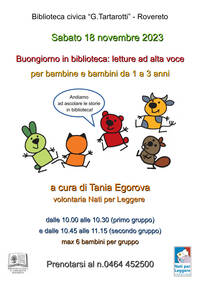 Locandina Buongiorno in biblioteca 18_11