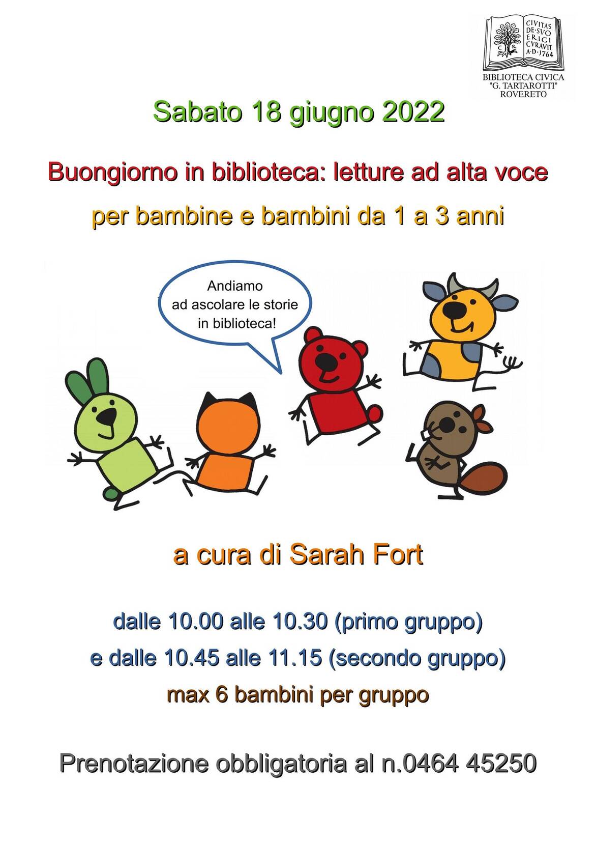 Locandina Buongiorno in biblioteca