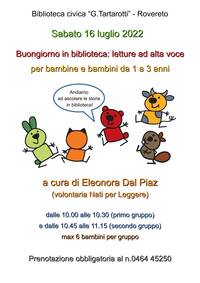 Locandina Buongiorno in biblioteca