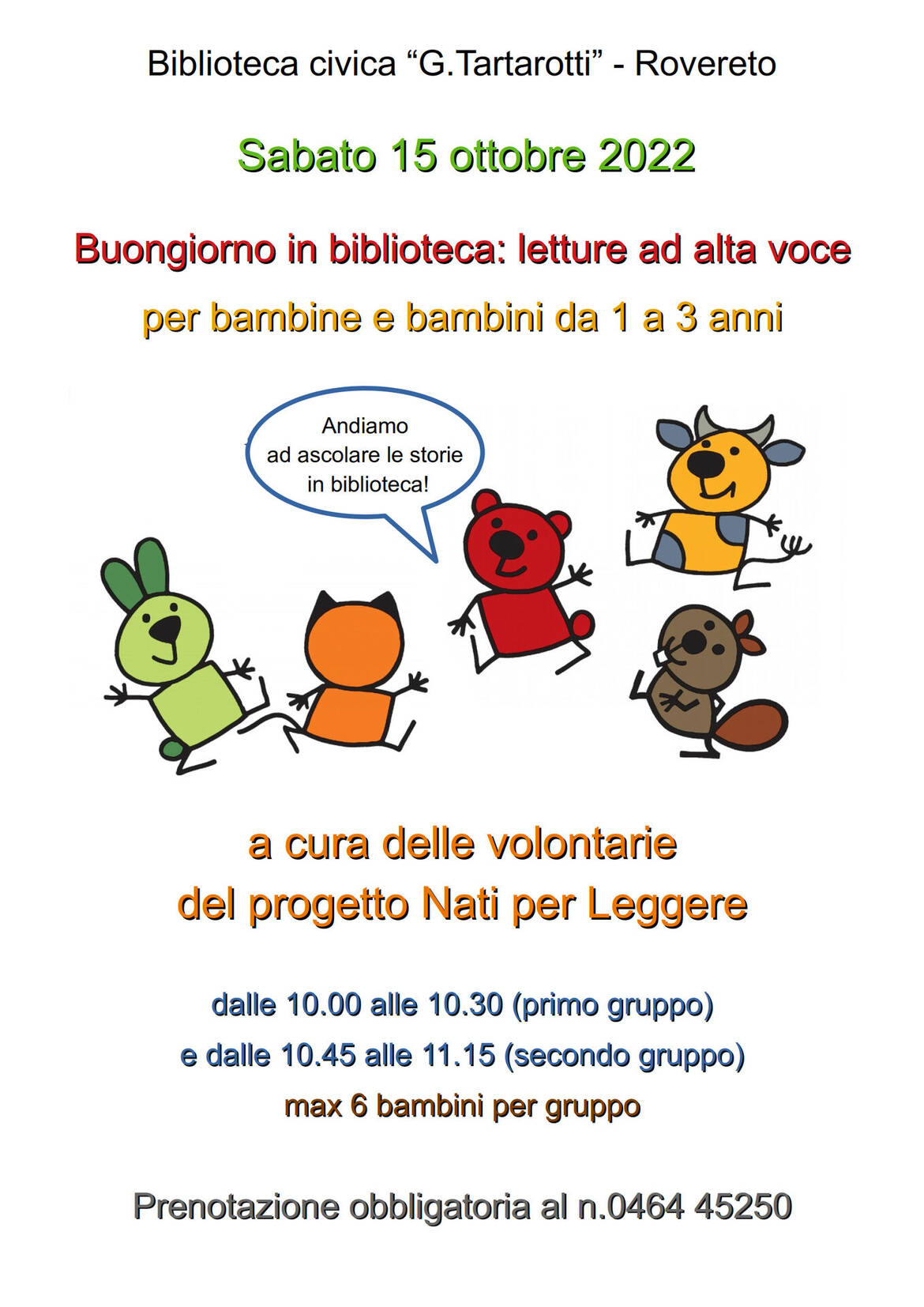 Locandina Buongiorno in biblioteca