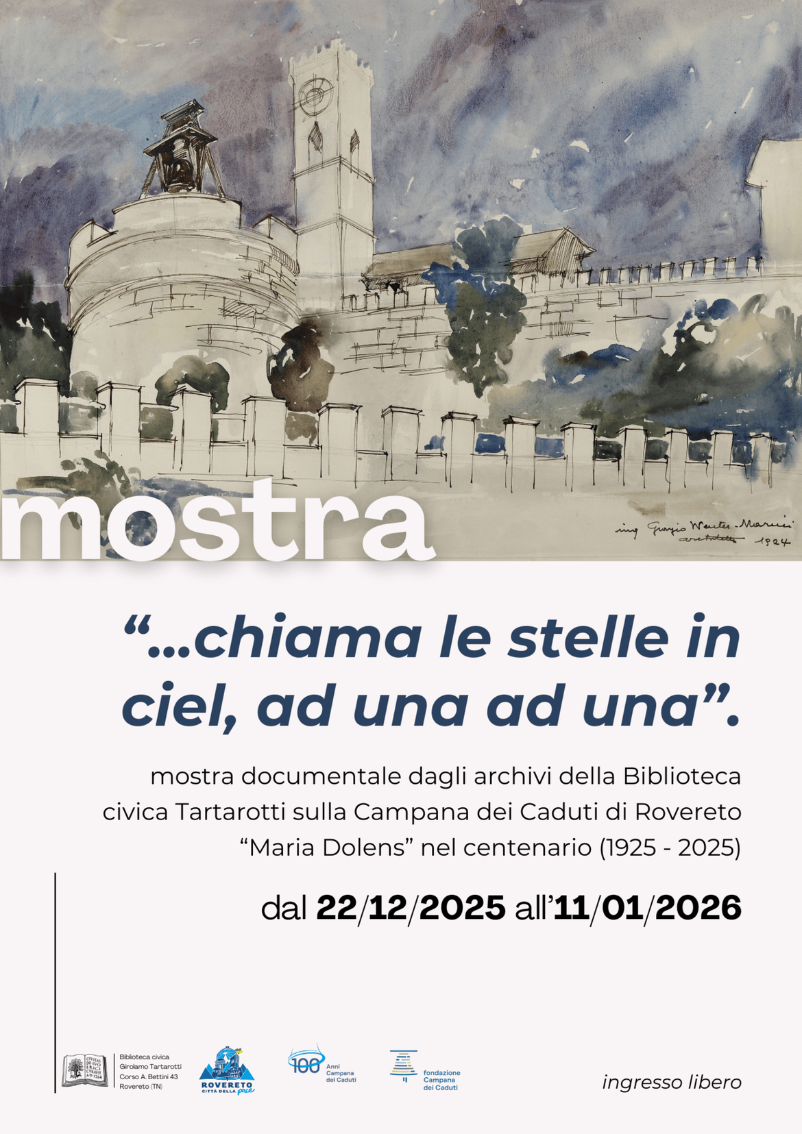 Locandina Campana dei Caduti