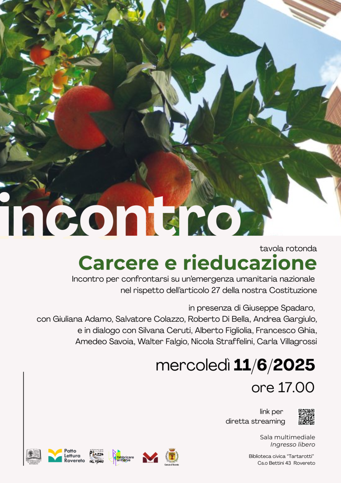 Locandina carcere e rieducazione