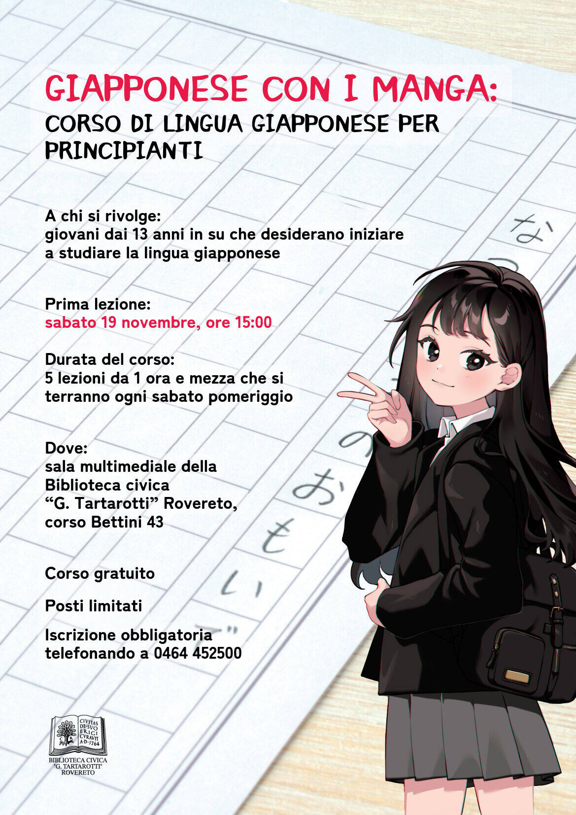 Locandina Corso di giapponese