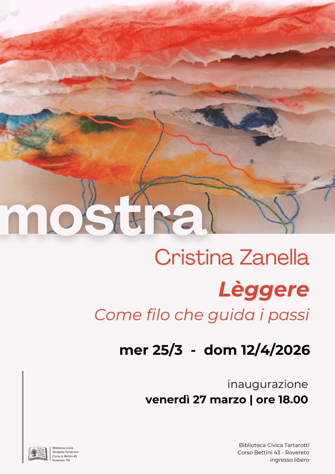 Locandina Cristina Zanella