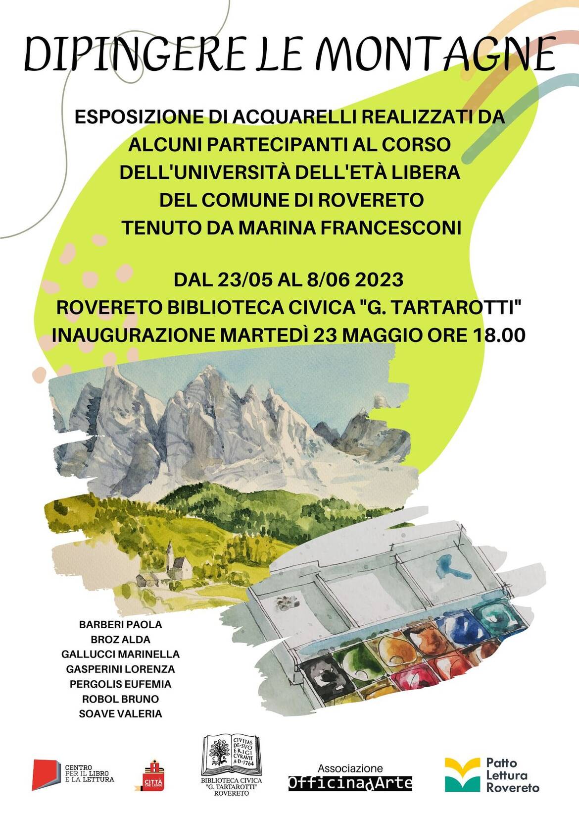 Locandina Dipingere le montagne