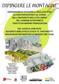 Locandina Dipingere le montagne