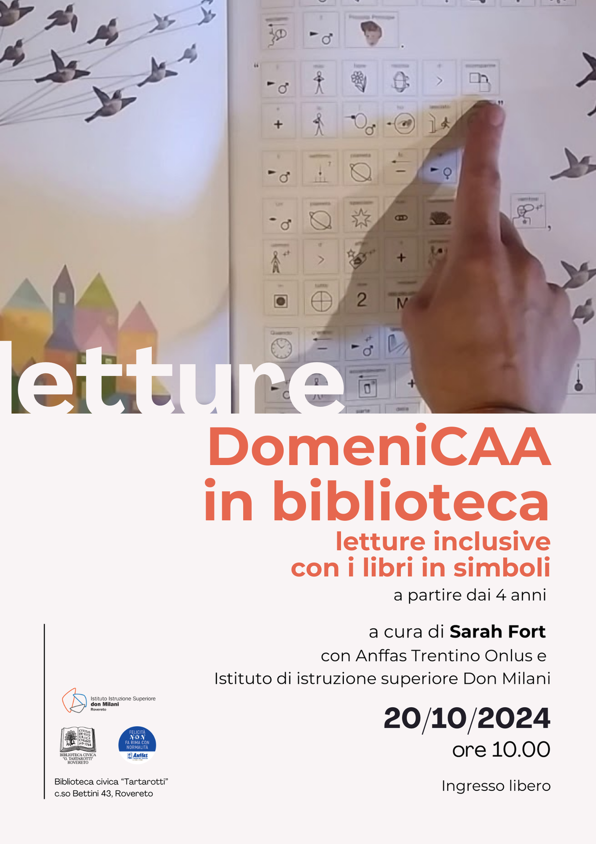 Locandina DomeniCAA in Biblioteca 20 ottobre