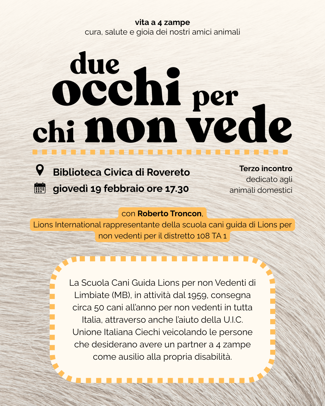 Locandina Due occhi per chi non vede