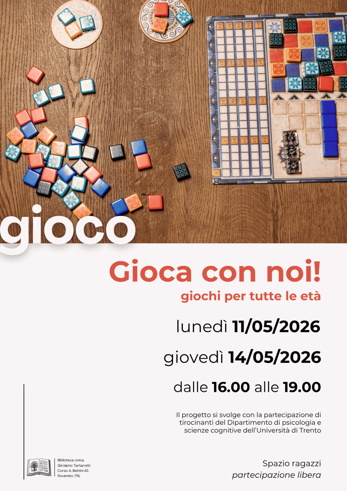 Locandina Gioca con noi maggio